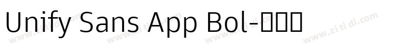 Unify Sans App Bol字体转换 Unify Sans App Bol字体转换